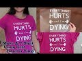 How to Put Heat Transfer Vinyl (HTV) on T-Shirt | DIY | Make Your Own T-Shirt | No Heat Press