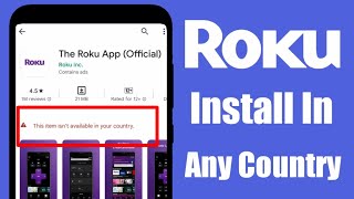 Roku App Install Any Country | Roku Not Available In Your Country | MNtechwork