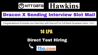 Finally NTT Data Hiring 2024 | Direct Test Hiring 2024 | 2025 batch hiring off campus | hire me plz