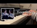 เพลง นิยายเรื่องเธอ (Your Story) - Namtan Tipnaree | นิทาน ดวงดาว ความรัก (OST.Pluto) | Piano Cover