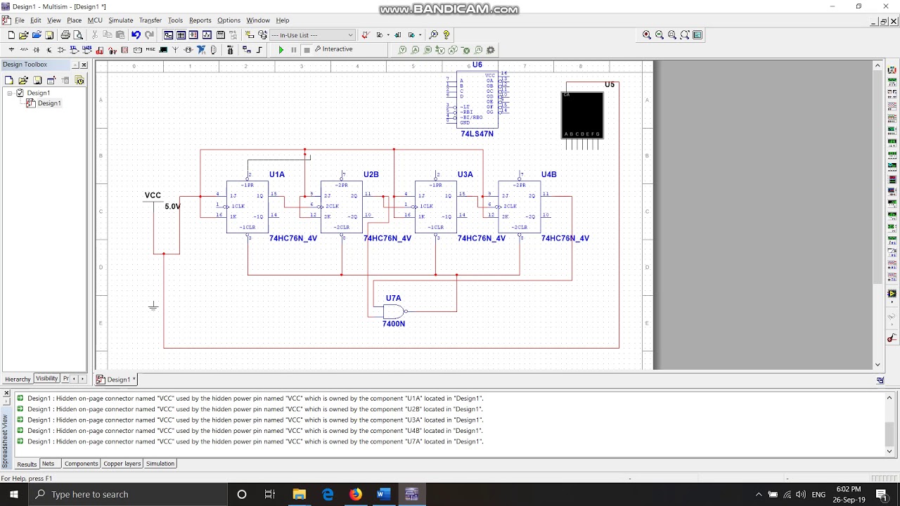 7 Segment 0 To 9 Mod 10 Up Counter In Multisim - YouTube