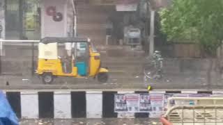 Jaggayyapeta City in rain