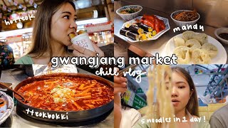 seoul vlog 🍢 trying korea's #1 street food market (and more! chill, rainy day)