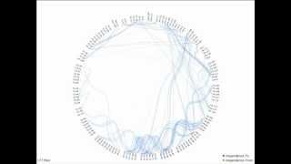 Dynamic Dependency Graph Visualizing the Human Brain