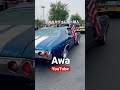 アメリカンな車にアメリカンフラッグ🇺🇸 マッスルカー アメ車 shorts