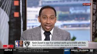 Stephen A. Smith On Kawhi To Lakers or Clippers; Kyrie & Kevin Durant To The Nets