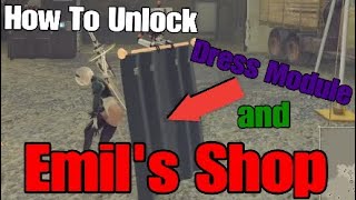 Nier Automata - How To Unlock Emil's Shop and Dress Module