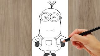 Drawing Minoins With Pencil. Tutorial. Drawing Tutorial