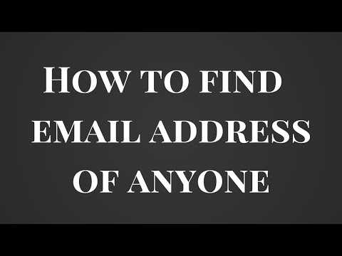 How to find almost anyone's email address in just a minute How to find almost anyone's email address in just a minute