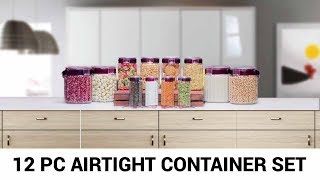 Ezmall | Steelo 12 Pc Airtight Container Set