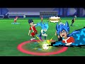 inazuma eleven go strikers 2013 team striker 1.5 vs team striker 2.5 wii 1080p dolphin gameplay