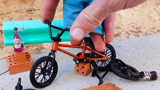 I Build a BMX Finger Bike from Scrap! | Tricks on BMX Finger Bike | Tech Deck