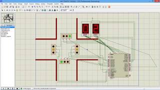 Traffic light on proteus using atmega16 || by rajat