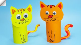 Cute Paper CAT | Moving paper toys | Easy Paper crafts