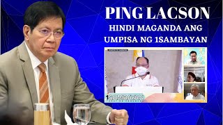 PALPAK - walang pigil si Senator Ping Lacson sa pagpuna kung bakit pumalya ang opposition group