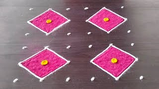 6x6 rangoli | thipkyanchi tulsi vivah special rangoli | festival muggulu | diwali rangoli