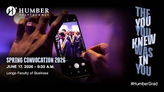 #HumberGrad Spring 2026 | Ceremony 4 of 11 | June 17 at 9:30 a.m.