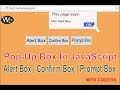 How To Create Pop-up box Using JavaScript | Alert Box, Confirm Box,Prompt Box