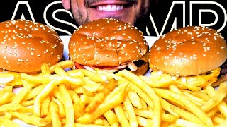 ASMR MCDONALDS DOUBLE CHEESEBURGERS (EATING SOUNDS) NO TALKING MUKBANG