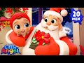 Who's At The Door?! 🚪 Christmas Song! 🎅 | Little Angel Kids Songs & Nursery Rhymes