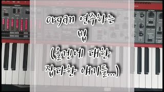 organ 연주하는 법 (organ 에 대한 잡다한 얘기들...)