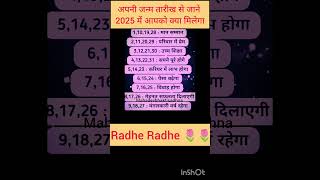 अपने जन्म तारीख से जाने 2025 में आपको क्या मिलेगा#zodiacsigns#rashi #astologer#astrologic #today