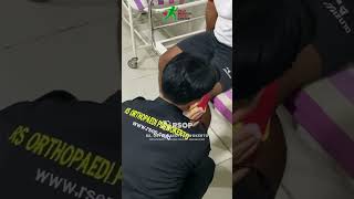 Pemasangan Kinesio Tape Pada Lutut - Fisioterapi Rumah Sakit Orthopaedi Purwokerto