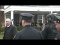 Trump speaks after attending the wake of NYPD officer Jonathan Diller