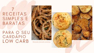 CARDÁPIO LOW CARB 7 RECEITAS SIMPLES E BARATAS