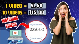 Earn $1.50 EVERY Min 🤑 Watching YouTube Videos (FREE PayPal Money 2024) Make Money Online 2024