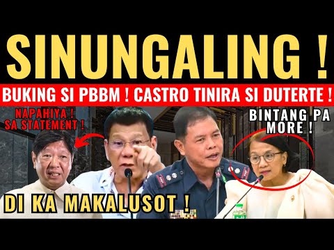 PBBM HARAPANG NAG SINUNGALING!? DUTERTE NANAMAN TARGET NI CASTRO KAY JOVIE ESPENIDO!