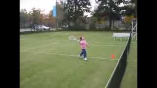 Rose, 5 years old  tennis player