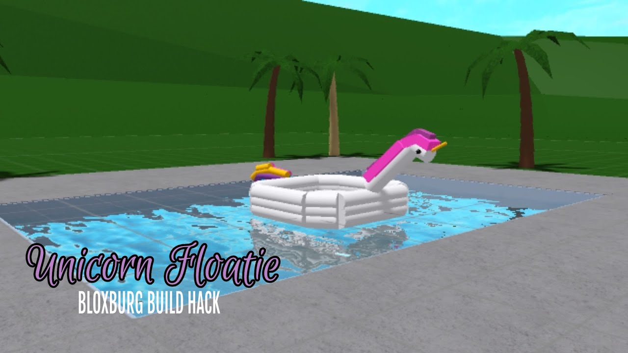 Unicorn Floatie Bloxburg Build Hack // Welcome To Bloxburg - YouTube