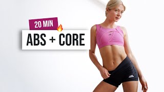 20 MIN Daily Abs Workout At Home - Total Core No Equipment, No Repeat Exercises