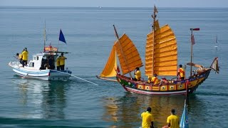 烏崁靖海宮迎王暨海巡平安祭1-2寶艦海上出巡至時裡