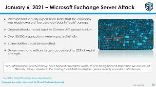 Lessons Learned from the Worst Cyber Attacks of 2021 - Microsoft Exchange Server Attack