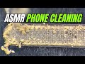 SATISFYING PHONE CLEANING. CLEANING PHONES UNDER THE MICROSCOPE.