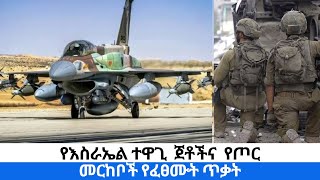 የእስራኤል ተዋጊ ጀቶችና የጦር መርከቦች የፈፀሙት ጥቃት