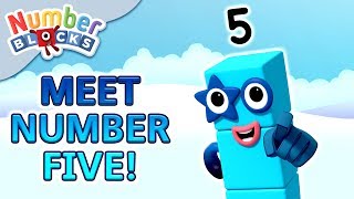 @Numberblocks- Meet Number Five | Meet the Numberblocks | Learn to Count