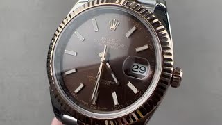 Rolex Datejust 41 Rolesor with Chocolate Dial 126331 Rolex Watch Review