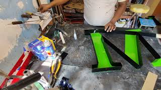 How To Make Acrylic Letter Raizing ಅಕ್ರಿಲಿಕ್ ಲೆಟರ್ ರೈಸಿಂಗ್  used Polyfix glue 8882946874