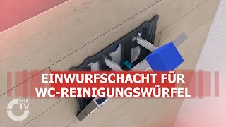 Geberit: Einwurfschacht für WC-Reinigungswürfel | SHK-TV