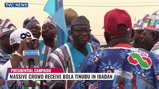2023 Elections | Massive Crowd Receive Bola Tinubu In Ibadan