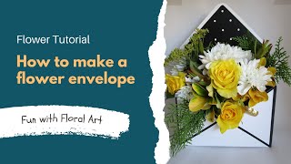 Learn how to make a fresh flower envelope