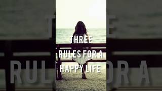 Three rules for a happy life   Buddhism In English #Shorts #shortsvideo