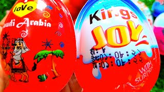 New 100 Yammy Kinder Surprise Eggs and  Toy Opening A Lot Of Kinder Joy Chocolate Asmar