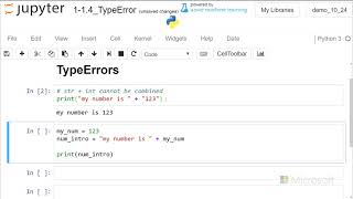 Errors! - Introduction to Python: Absolute Beginner Module 1 Video 12
