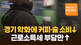 경기 악화에 커피·술 소비↓ 소득세 부담↑…\