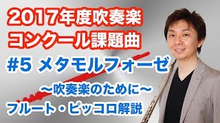 2017年度吹奏楽コンクール課題曲フルートパート解説#5「メタモルフォーゼ～吹奏楽のために～」