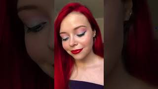 Disney Princess Ariel Inspired Look 🌊 Little Mermaid #disneyprincess #littlemermaid #makeup